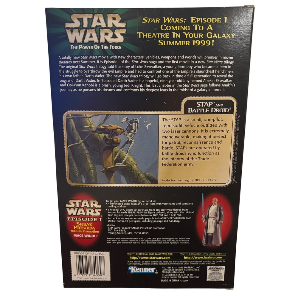 Star Wars Episode 1 The Power of the Force STAP Battle Droid Sneak Preview New - Picture 10 of 16